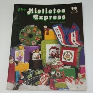2/$15 VTG The Mistletoe Express Charted Cross Stitch Quilting Pattern Book ©1982